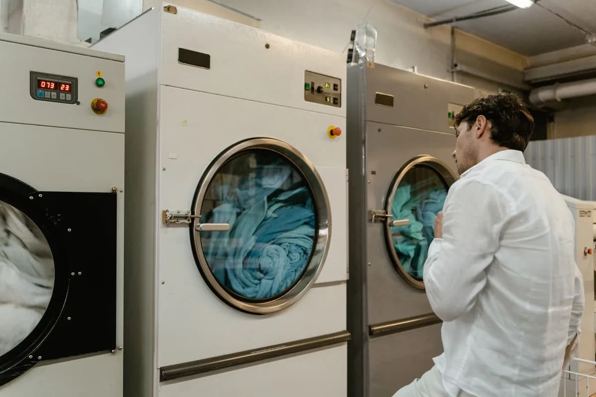Clean, folded student clothes returned to Cardiff student accommodation by Cardiff Perfections professional laundry service